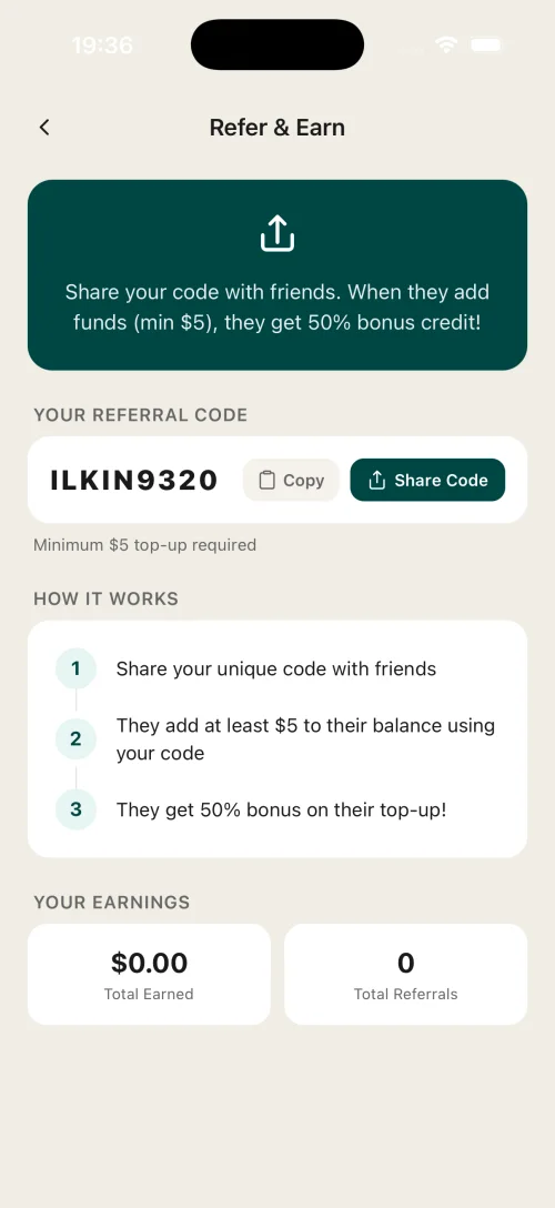 Refer & Earn