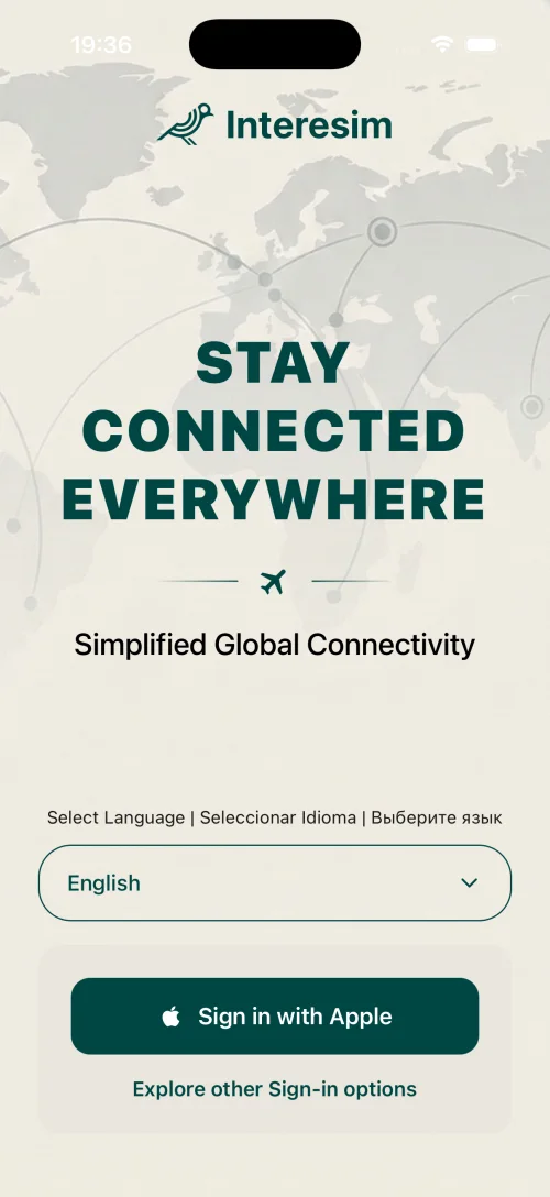 Welcome & language
